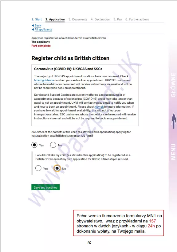 Odnowienie brytyjskiego paszportu dla dziecka