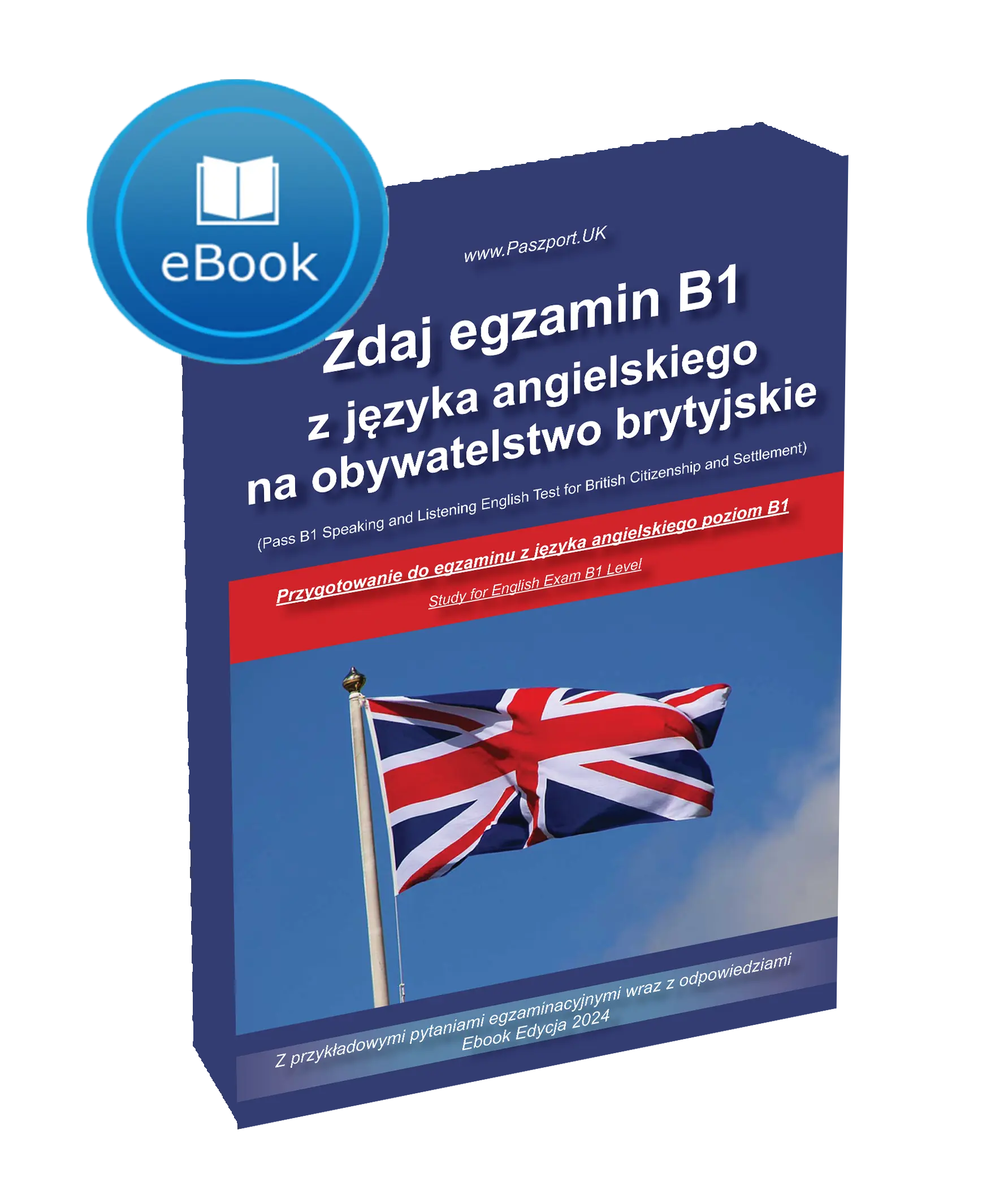 Polska Książka do egzaminu językowego z języka angielskiego na obywatelstwo